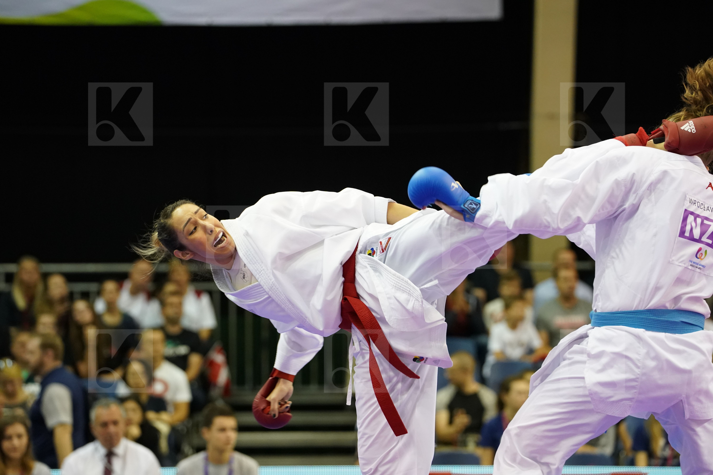 Algeria Australia Female Kumite +68kg Matoub Lamya Thomason Amy